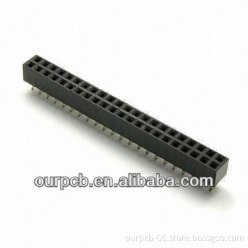 2.0mm Female Header with Phosphor Bronze Contact Material and 1A Rated Current